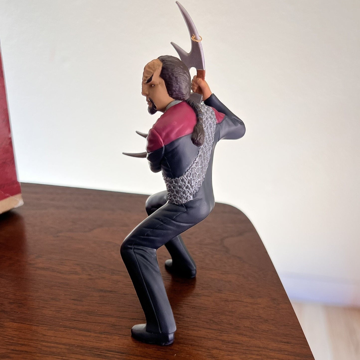 1999 Hallmark Lt. Worf Star Trek Deep Space Nine Christmas Ornament Collectible