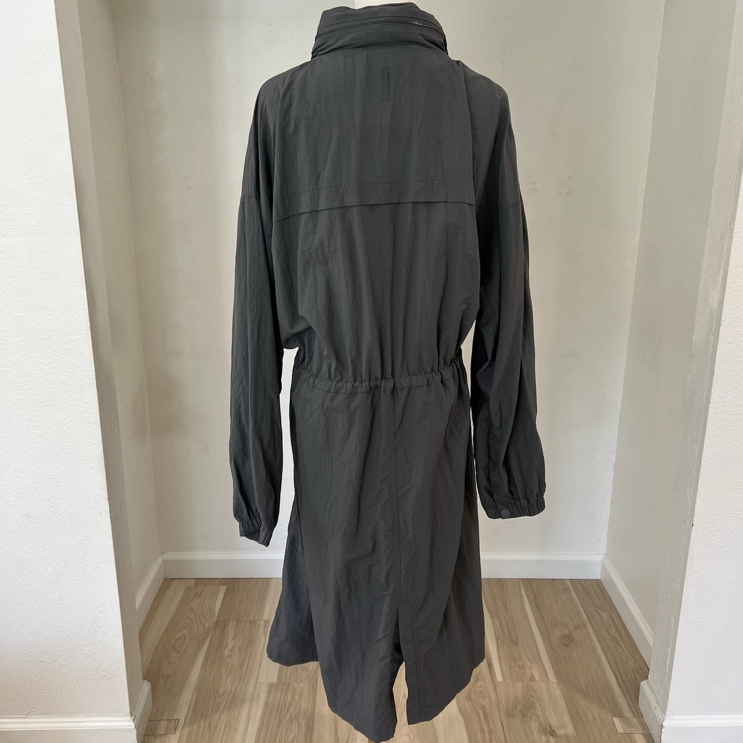 NWT $198 Spiritual Gangster Delancey Trench Coat Hood Urban Duster Streetwear