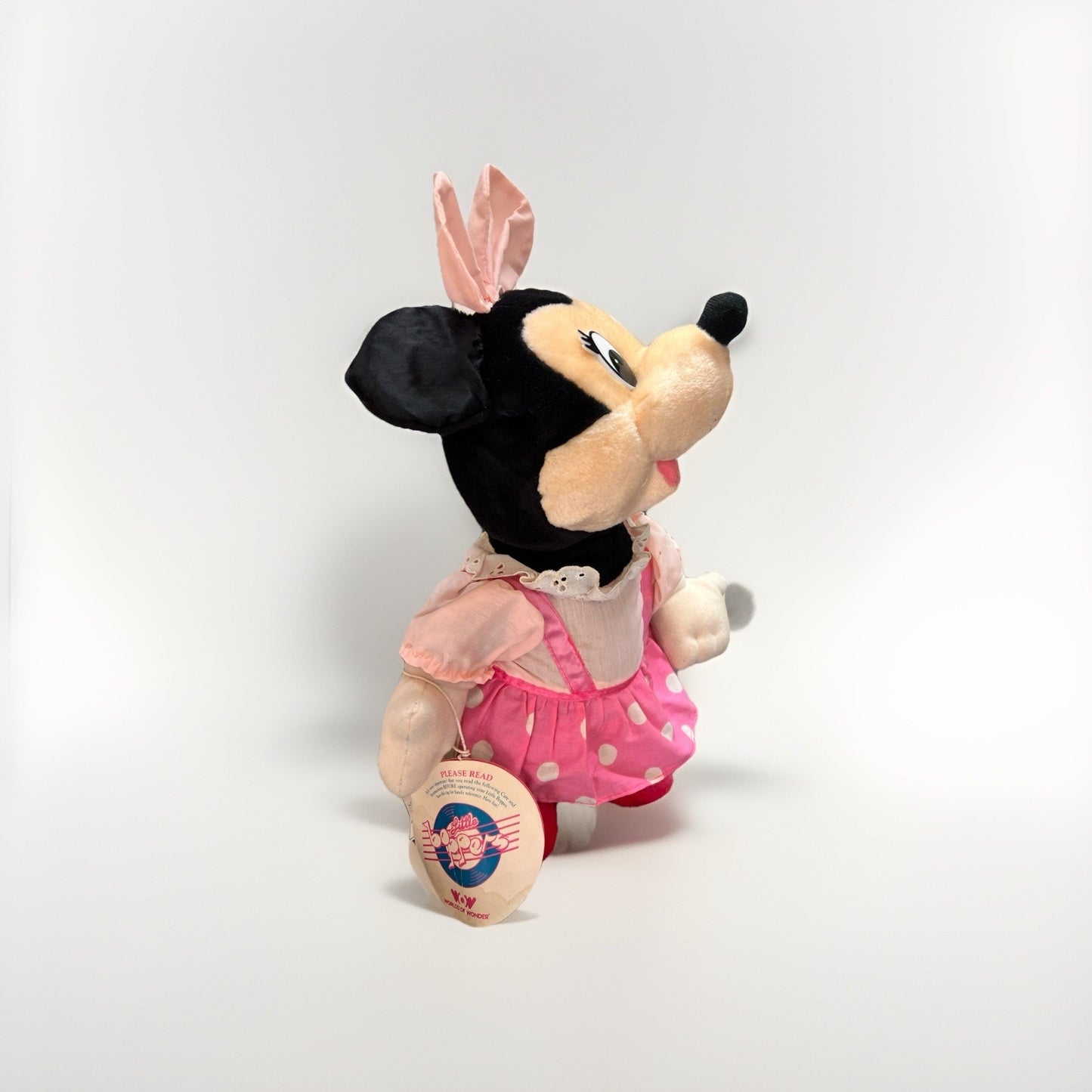 Vintage 1987 Disney Minnie Mouse plush toy the "Little Boppers" Worlds Of Wonder