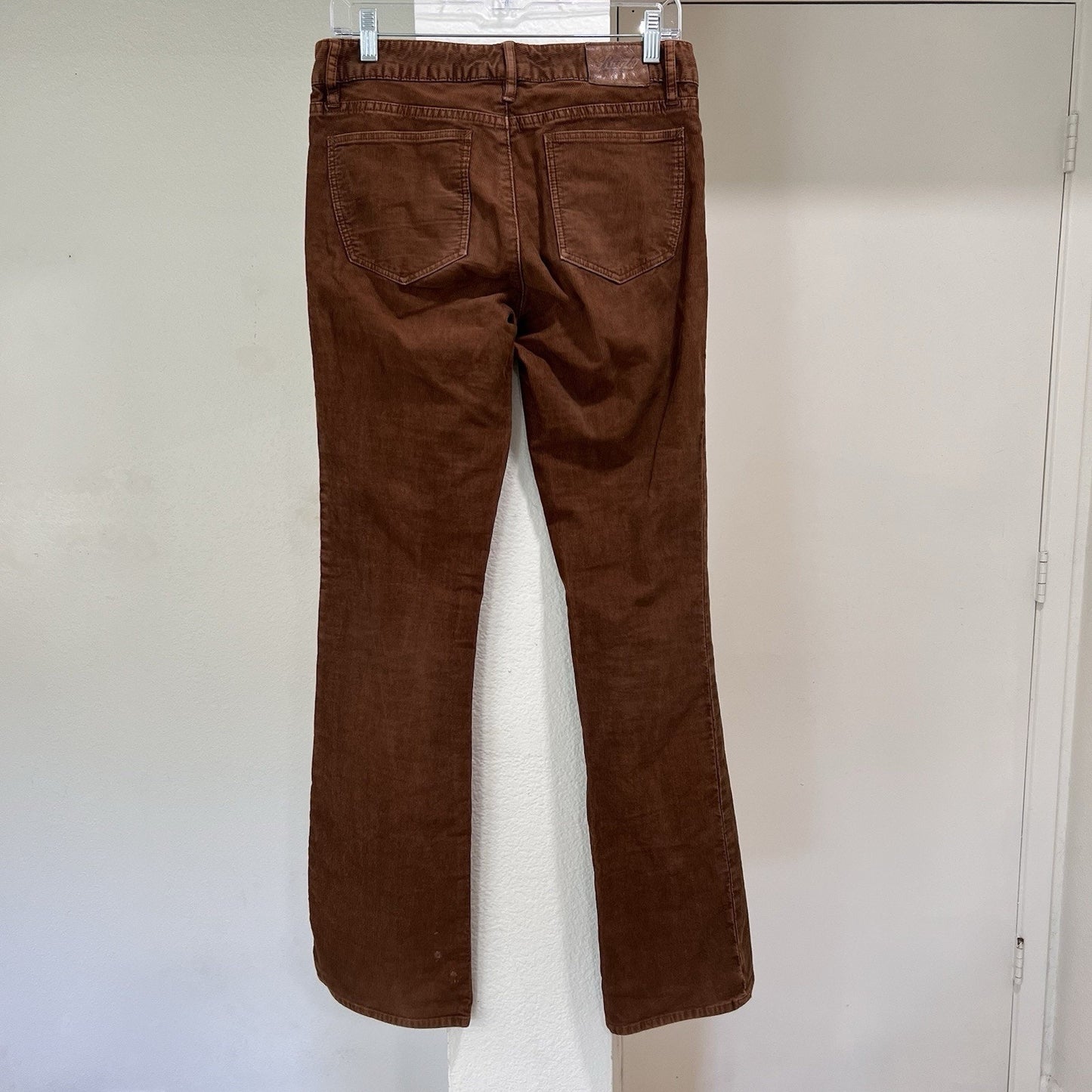 Ralph Lauren Rugby Corduroy 31” Pants Women 6 Brown Bootcut Low Rise Preppy