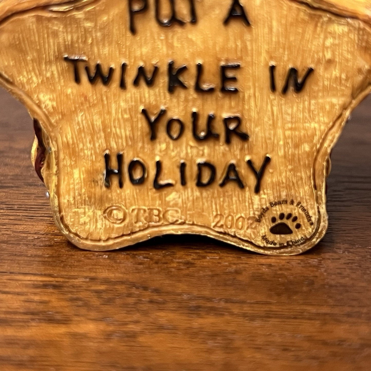 Boyds Bears Bearstone Twinkles Starbeary Longaberger 2002 Christmas Ornament TBC