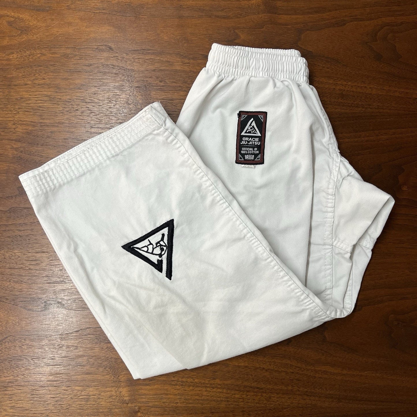 Gracie Jiu Jitsu White Gi Kimono & Pants Set Child Size 00/120 Kids BJJ Uniform
