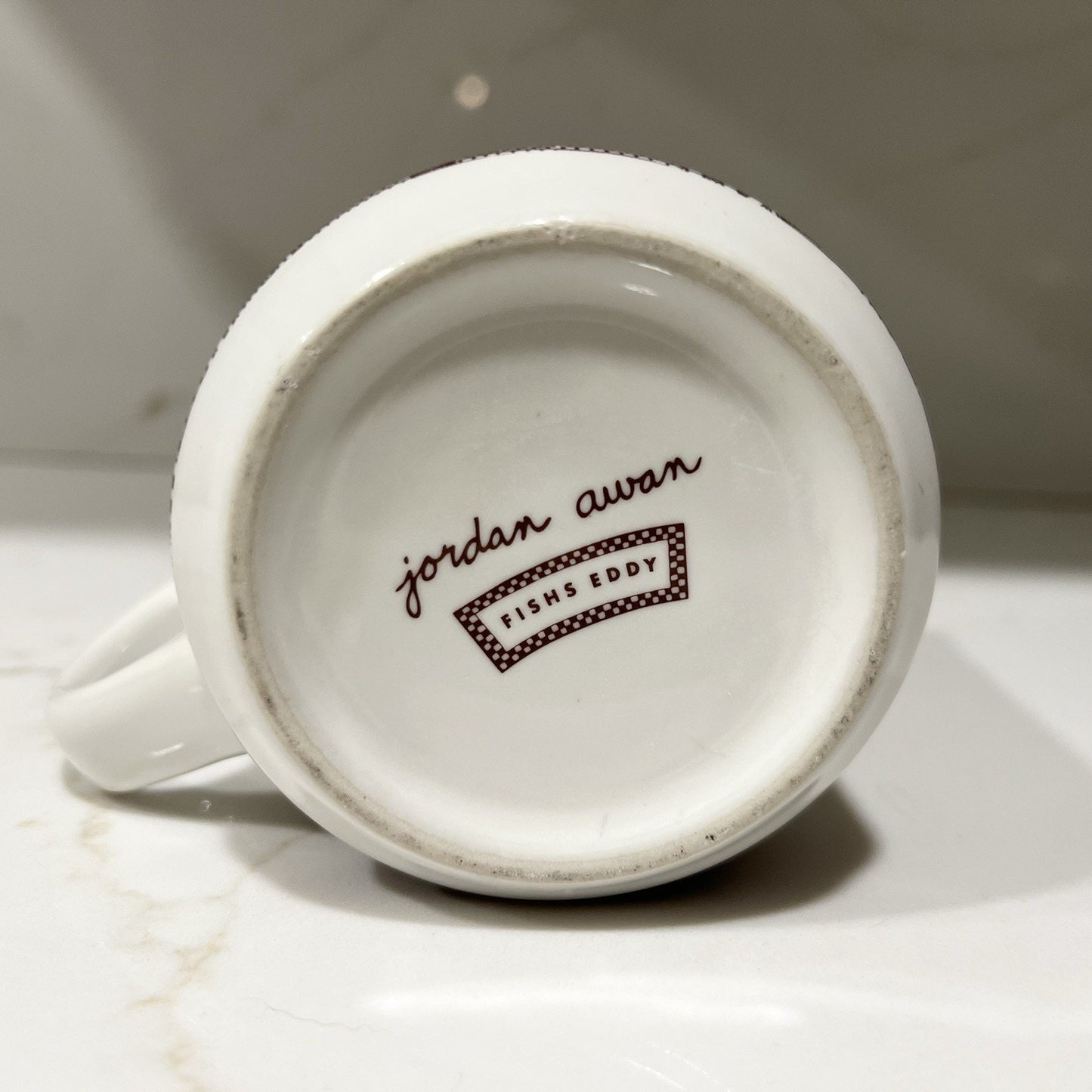 Fishs Eddy Coffee Mug Brooklyn Skyline Jordan Awan Diner Style