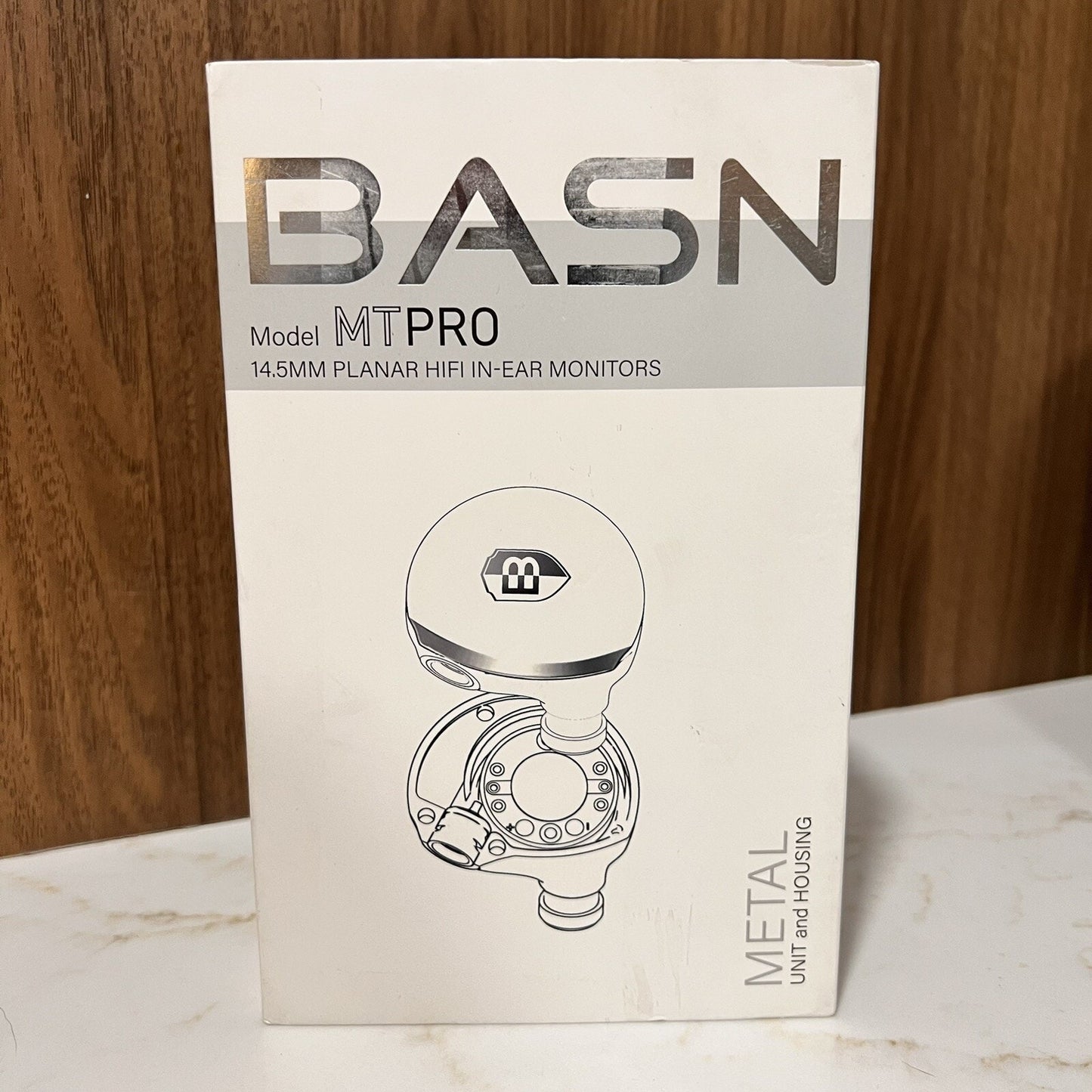New BASN MTPro In-Ear Monitors 14.5mm Planar HiFi IEM Headphones MMCX Connection