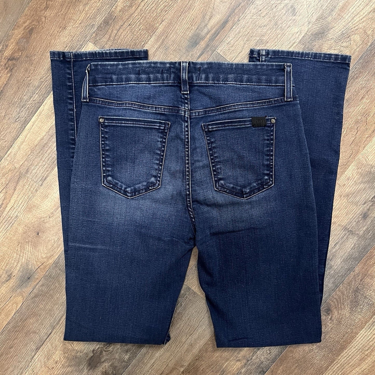 Jen7 7 for All Mankind Slim Straight 28” Sz 2 Jean Sculpting Mid-Rise Dark Wash