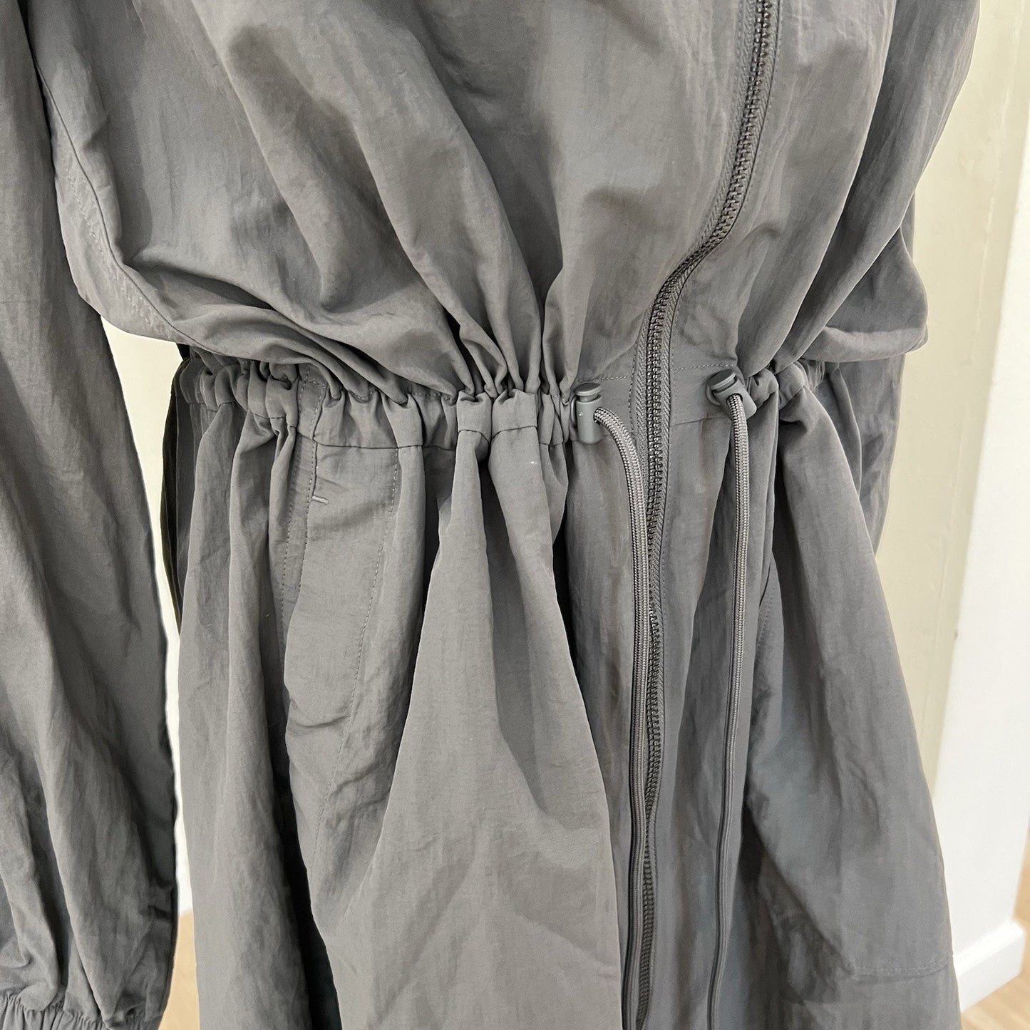NWT $198 Spiritual Gangster Delancey Trench Coat Hood Urban Duster Streetwear