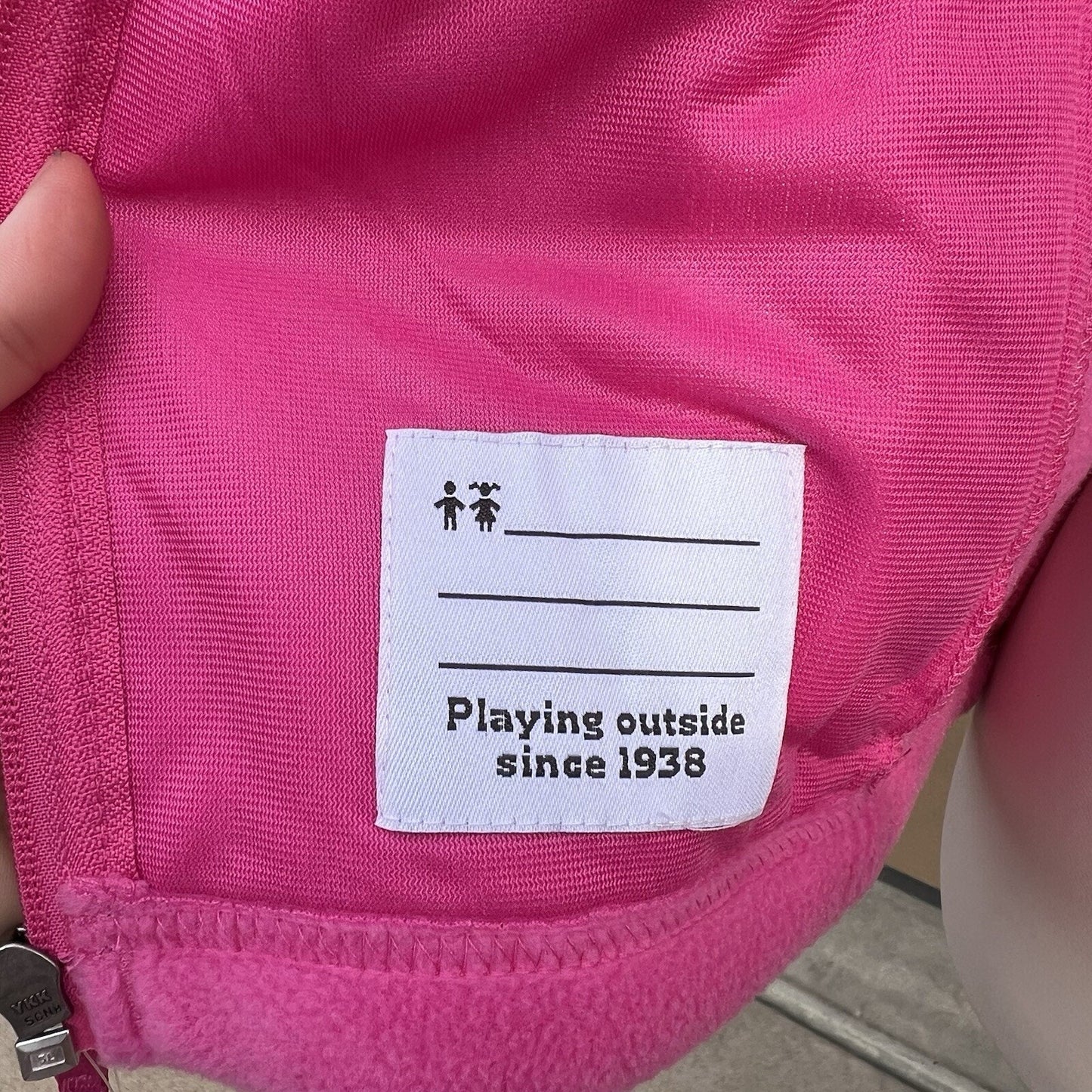 NWT Columbia Girls L 14/16 Girls Benton Springs Full Zip Fleece Jacket Pink Snow