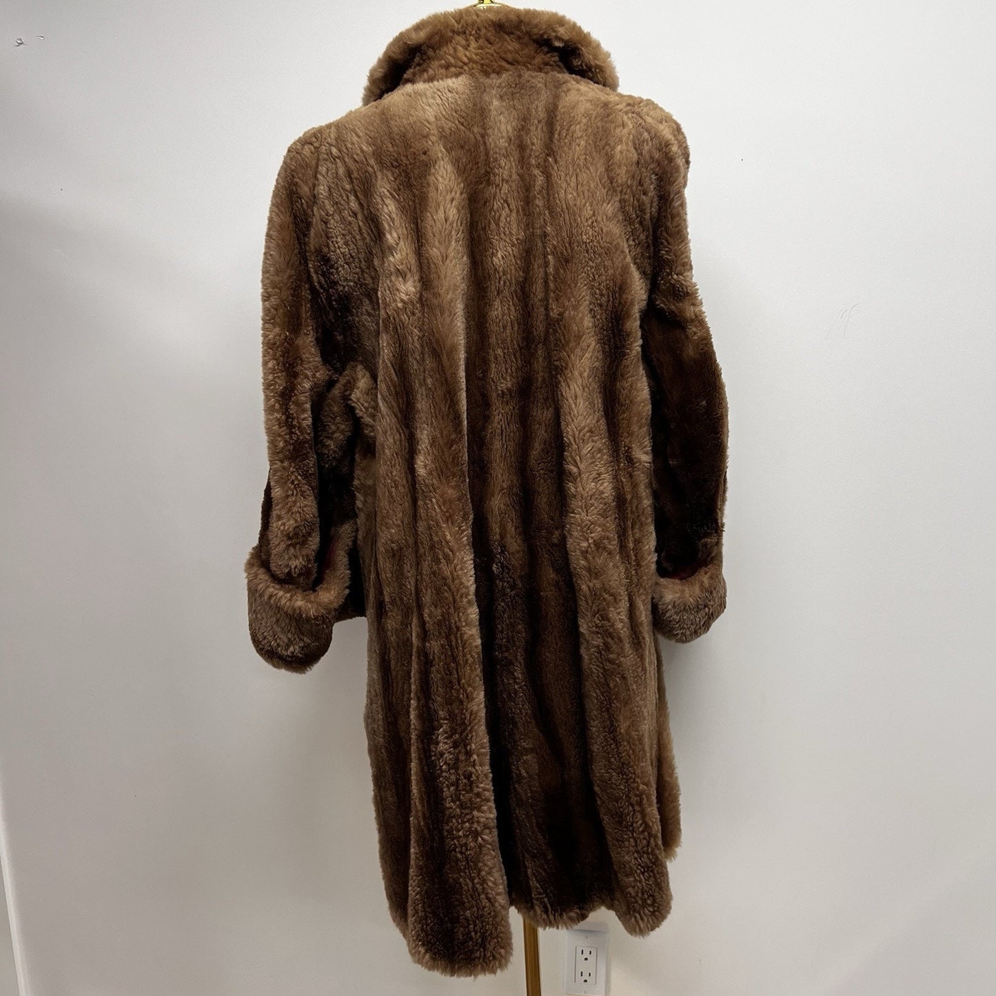 50s Gittelmans Sons Beaver Fur Coat Mob Wife Old Money Luxe Mobster Glam Brown