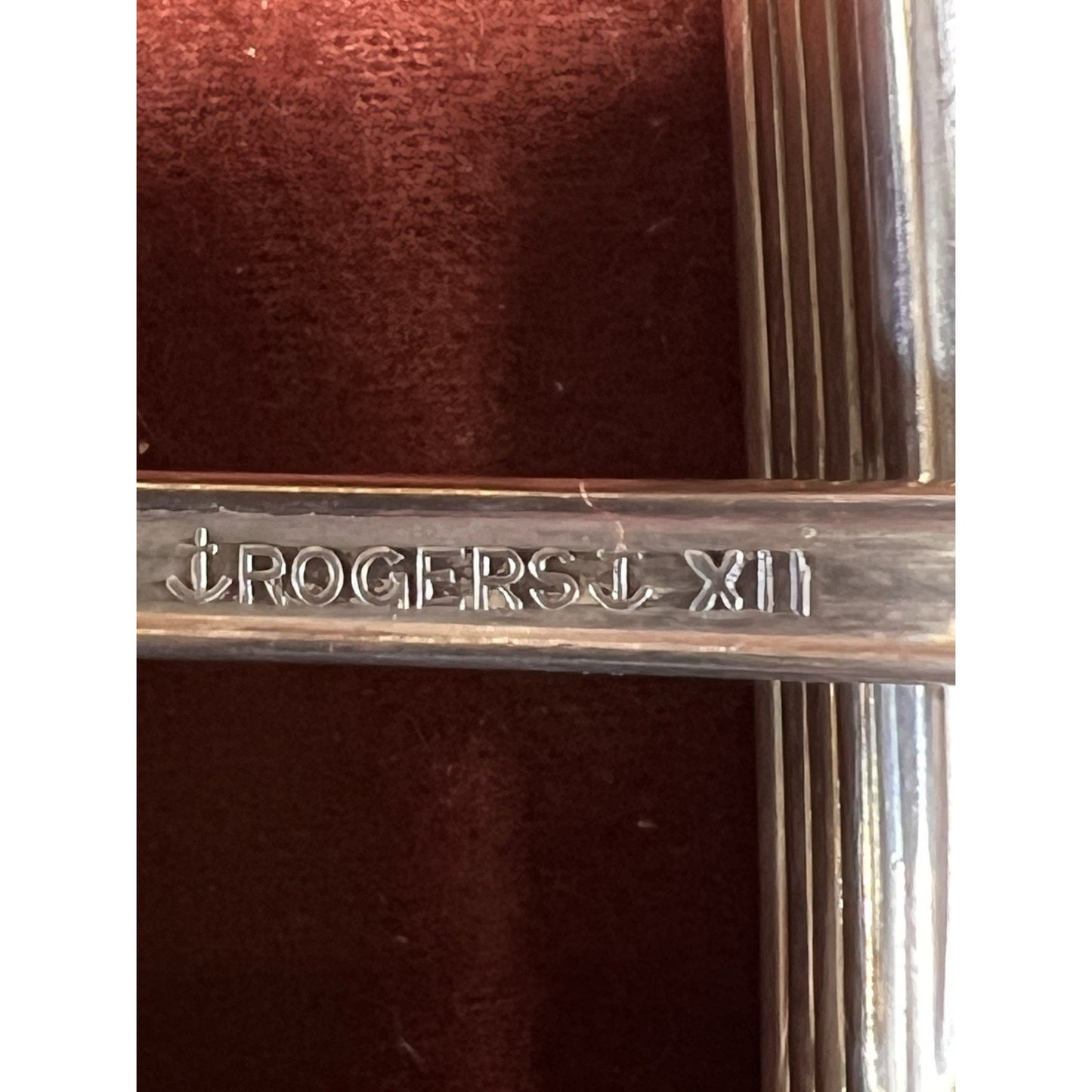 Vintage Rogers XII Flatware 61 Piece Set In TARNDT Chemically Treated Wood Box