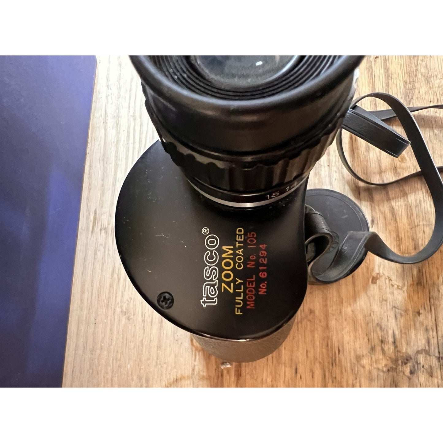 Vintage Taco Model No 105 8X - 15x50 Zoom Fully Coated Wide Angle Binoculars