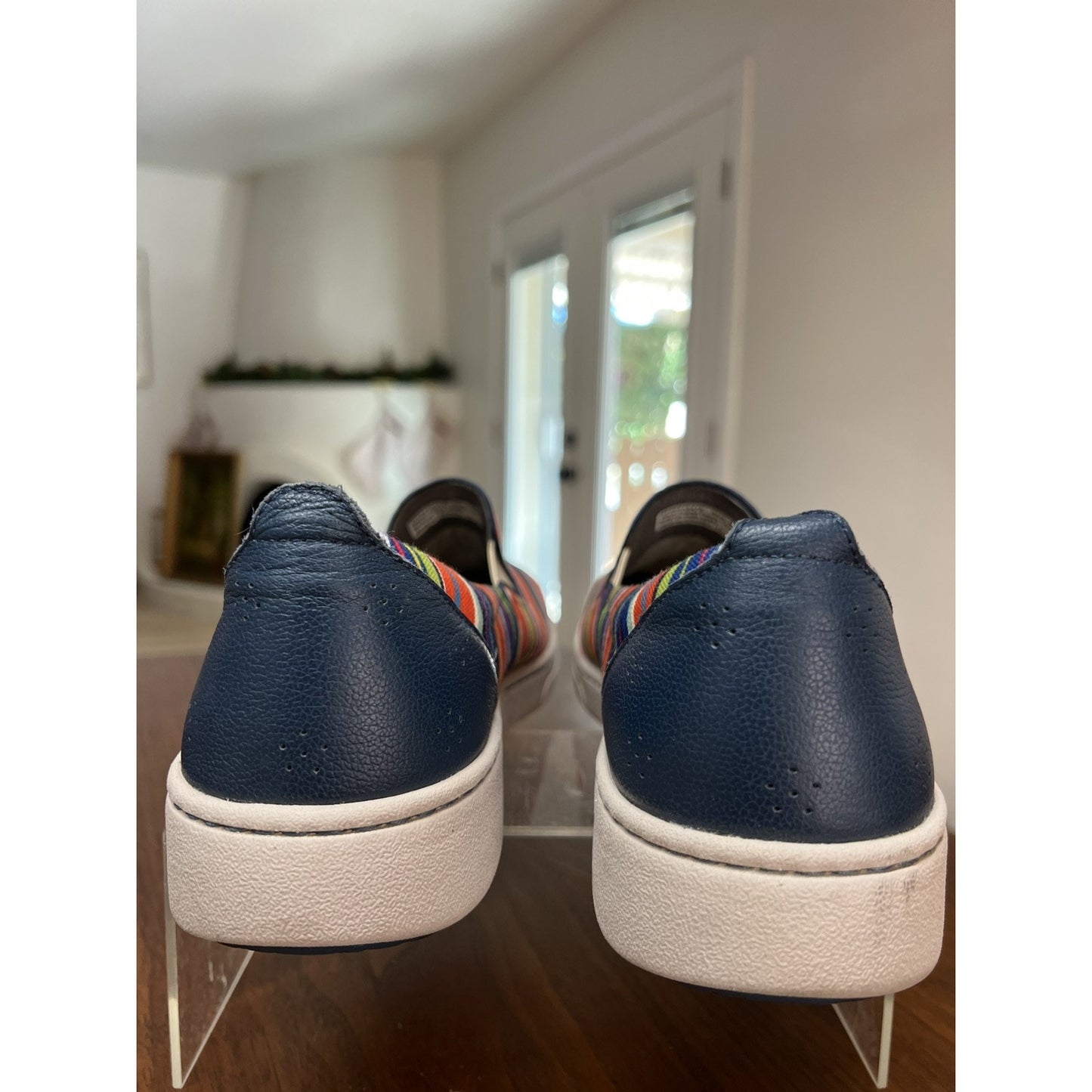 Dansco Belle Rainbow Fabric Women’s Slip On Sneaker Size 11