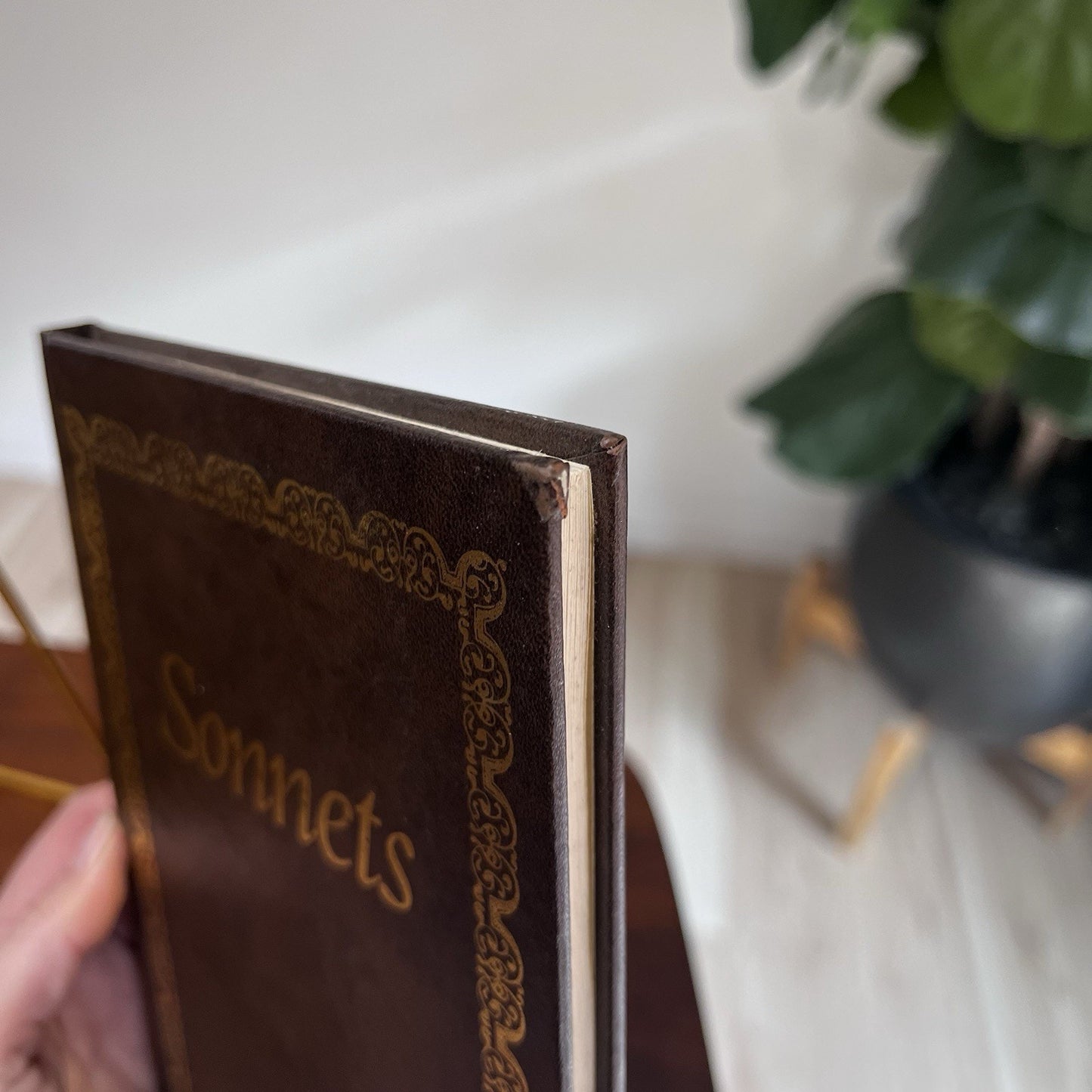 Sonnets William Shakespeare 1997 Faux Leather Hardcover Collectible Spring Books