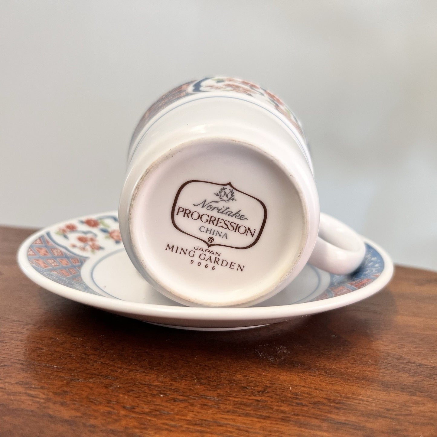 4 x Imari Noritake MING GARDEN Tea Coffee Cup Saucer Chinoiserie Japanese Asian