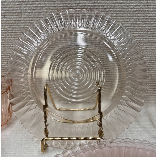 Macbeth Evans Pink Petalware Salad Plate - Vintage Replacement Glass 8-inch