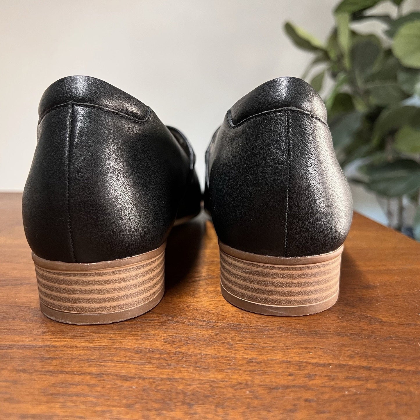 Clarks Juliet Palm Slip On Loafer 11M Black Leather Womens Shoes Comfort Ortho