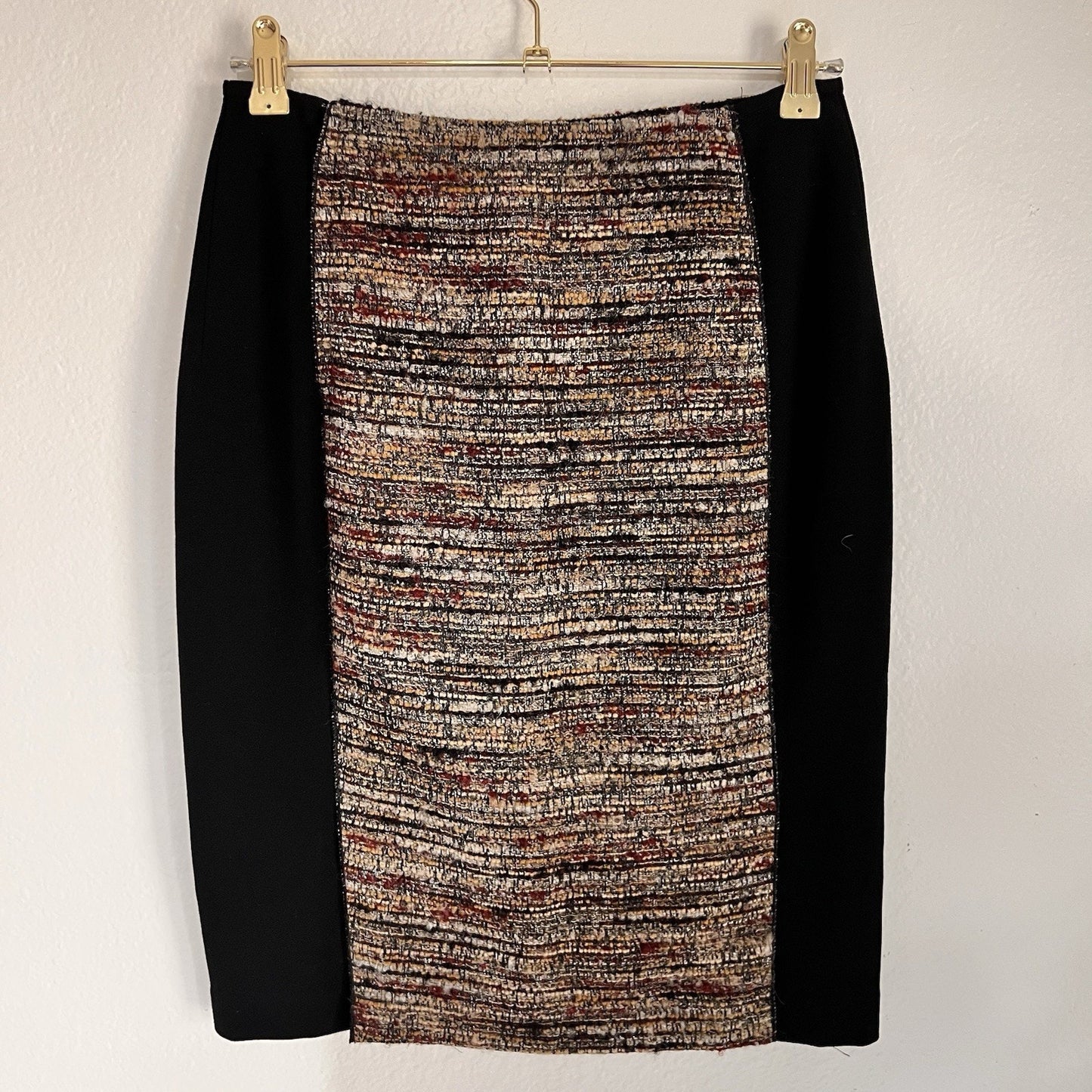 Lafayette 148 Womens Size 2 Tweed Pencil Skirt Wool Blend Designer Professional