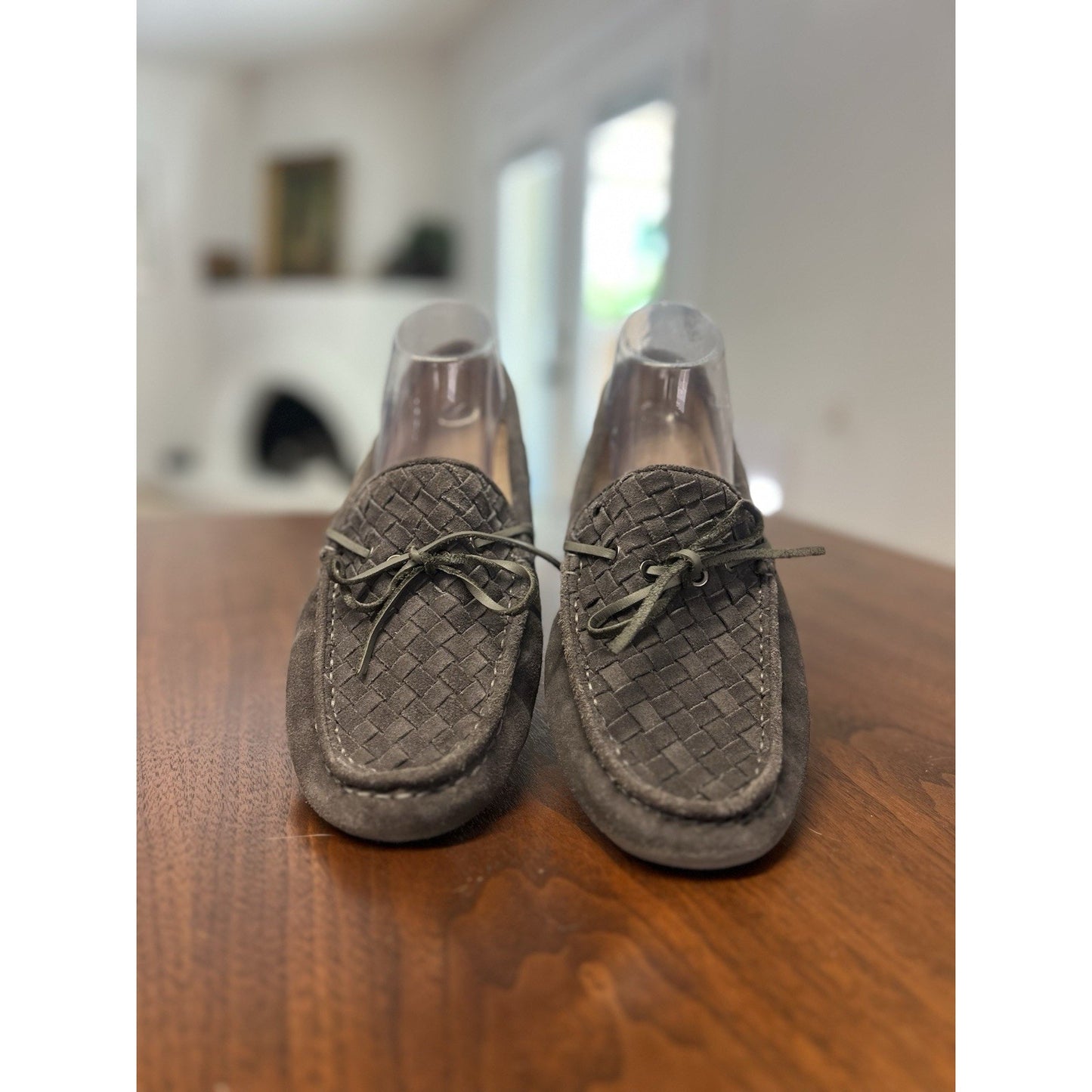 Ugg Ozwear Connection Slip-on Gray Suede Moccasin Slippers Men’s Size 11