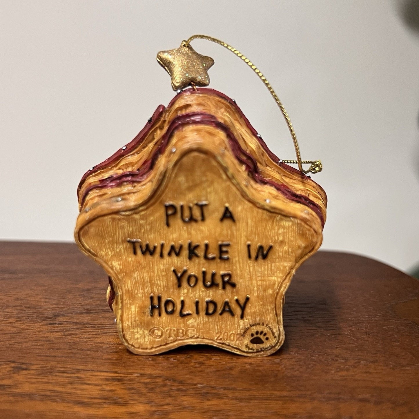 Boyds Bears Bearstone Twinkles Starbeary Longaberger 2002 Christmas Ornament TBC