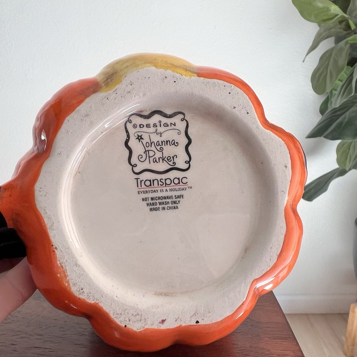 Johanna Parker Halloween Pumpkin Owl Mug Retro Kitsch Carnival Anthropomorphic