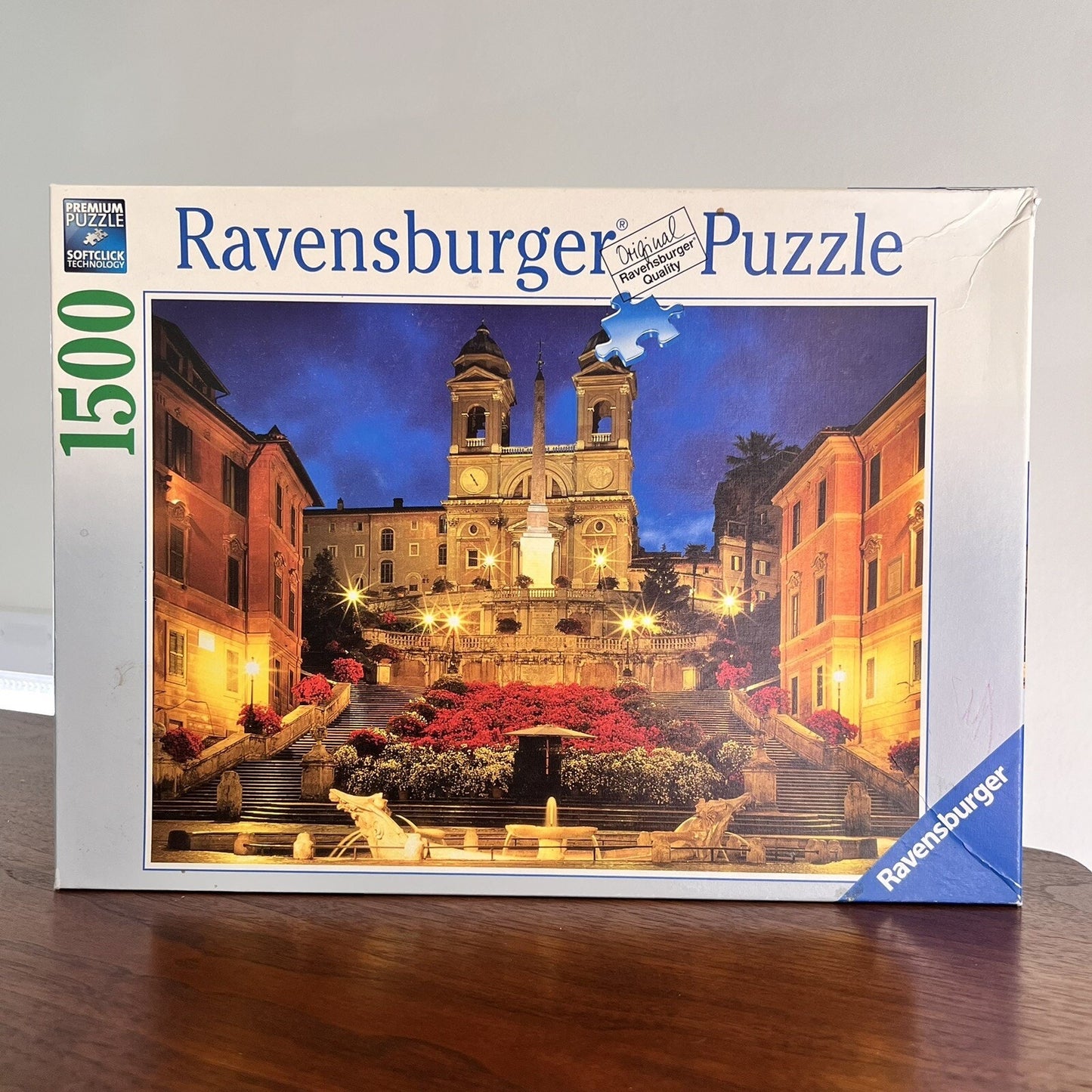 RARE Ravensburger “The Spanish Steps in Rome” 1,500 Piece Jigsaw Puzzle 2009
