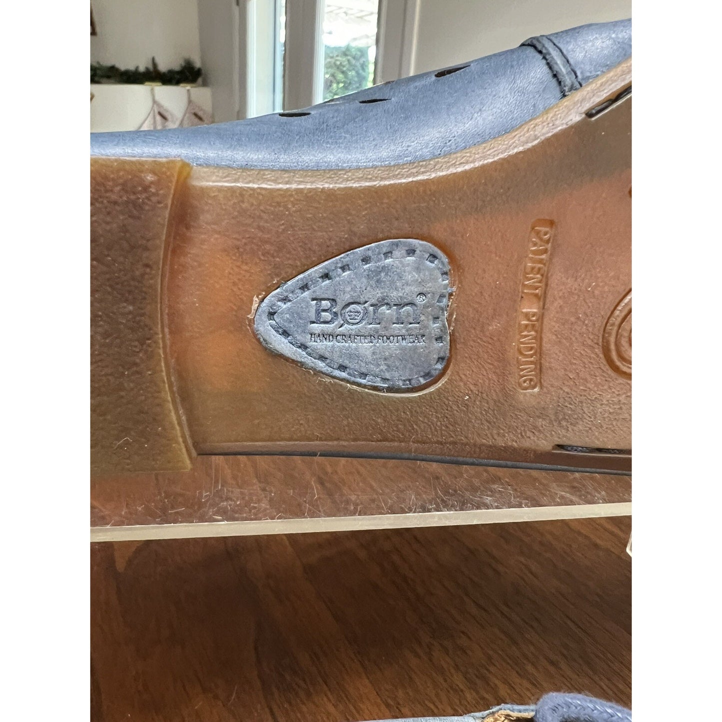 Born Women's Size 6 Shoes Blue Leather Comfort Slip On Loafer