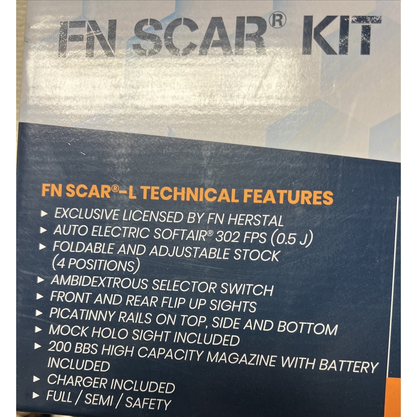 NIB FN Herstal FN SCAR Airsoft KIT SH199 COMPLIANT Pistol & Rifle. Folding Stock