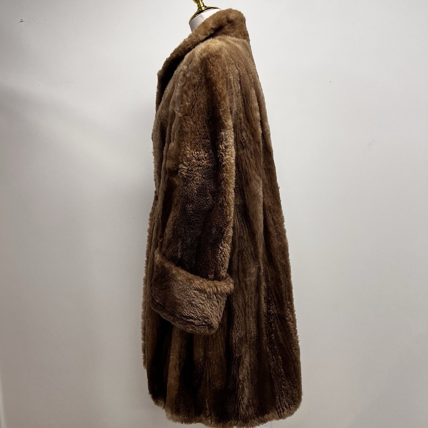 50s Gittelmans Sons Beaver Fur Coat Mob Wife Old Money Luxe Mobster Glam Brown