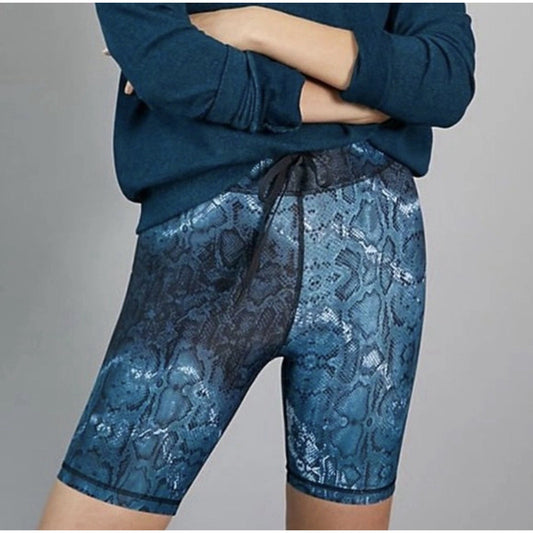 Upside High Rise XS 6” Spin Shorts Cycling Biker Compression Drawstring Snake