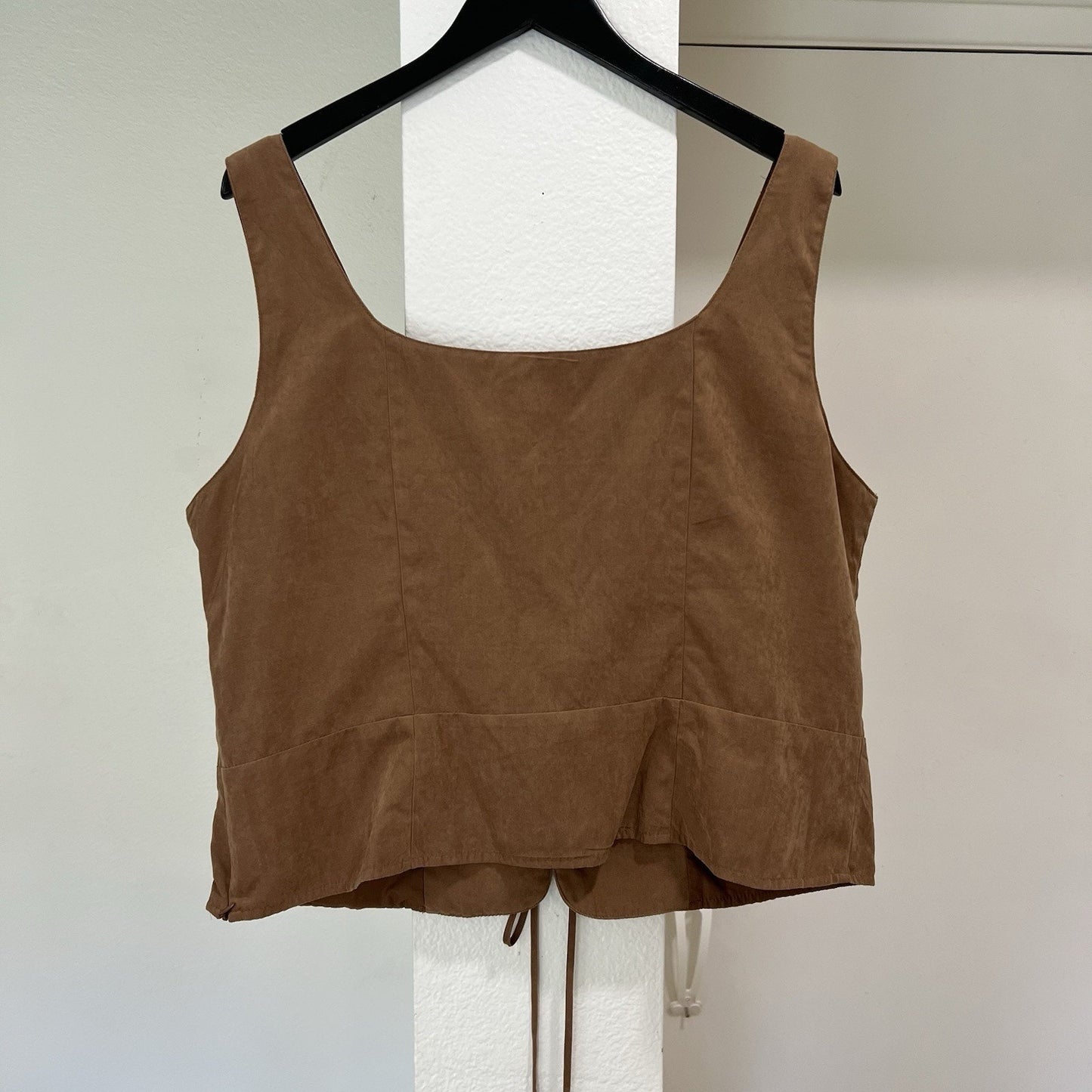Scarlet Darkness 2XL lace-up corset Brown Wench Milkmaid Renaissance Peasant