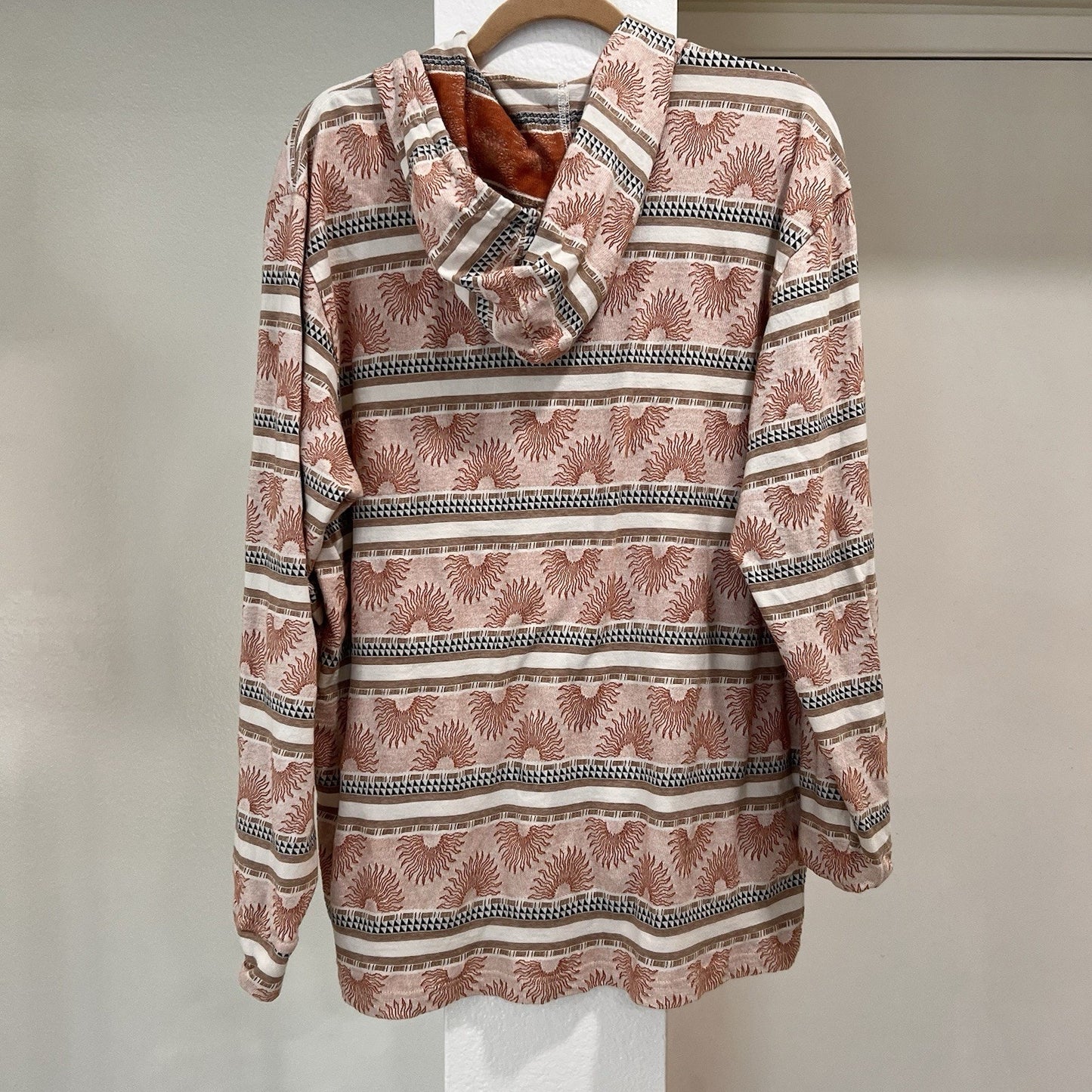 Vissla Hoodie XL Guadalupe Pullover Baja Surf Cali Beach Tribal Southwest Knit