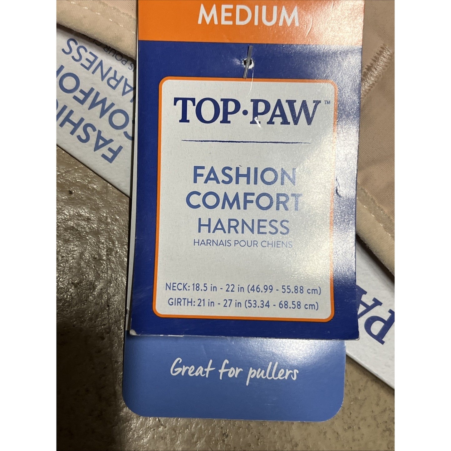 Top Paw Light Pink Adjustable Comfort Fashion Harness Sz. M