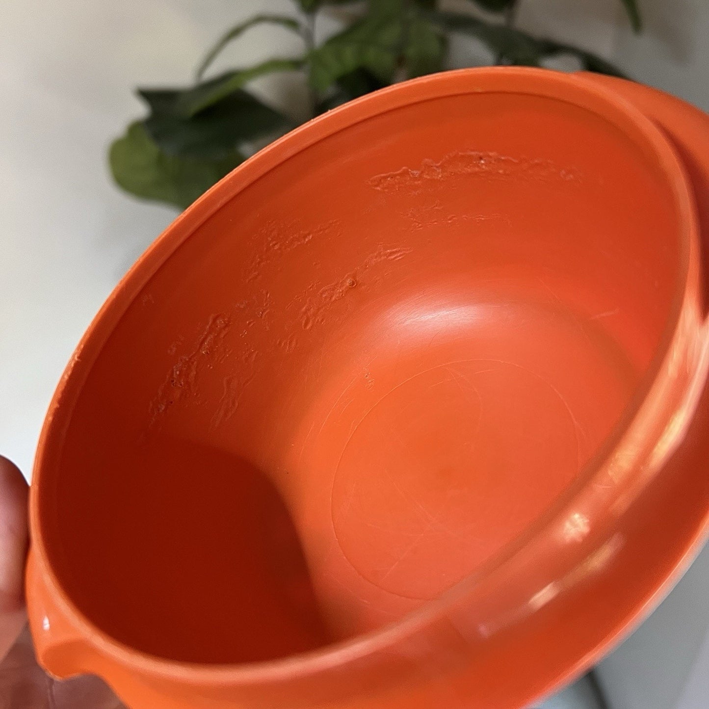 Tupperware Servalier Bowl Lid Set 1323 Harvest Orange Green Yellow Brown Retro