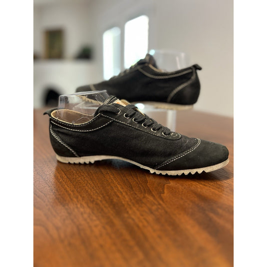 Italian Made SUS Sneakers Designed by Niteman Cordle Black Orange Size 6 Men’s