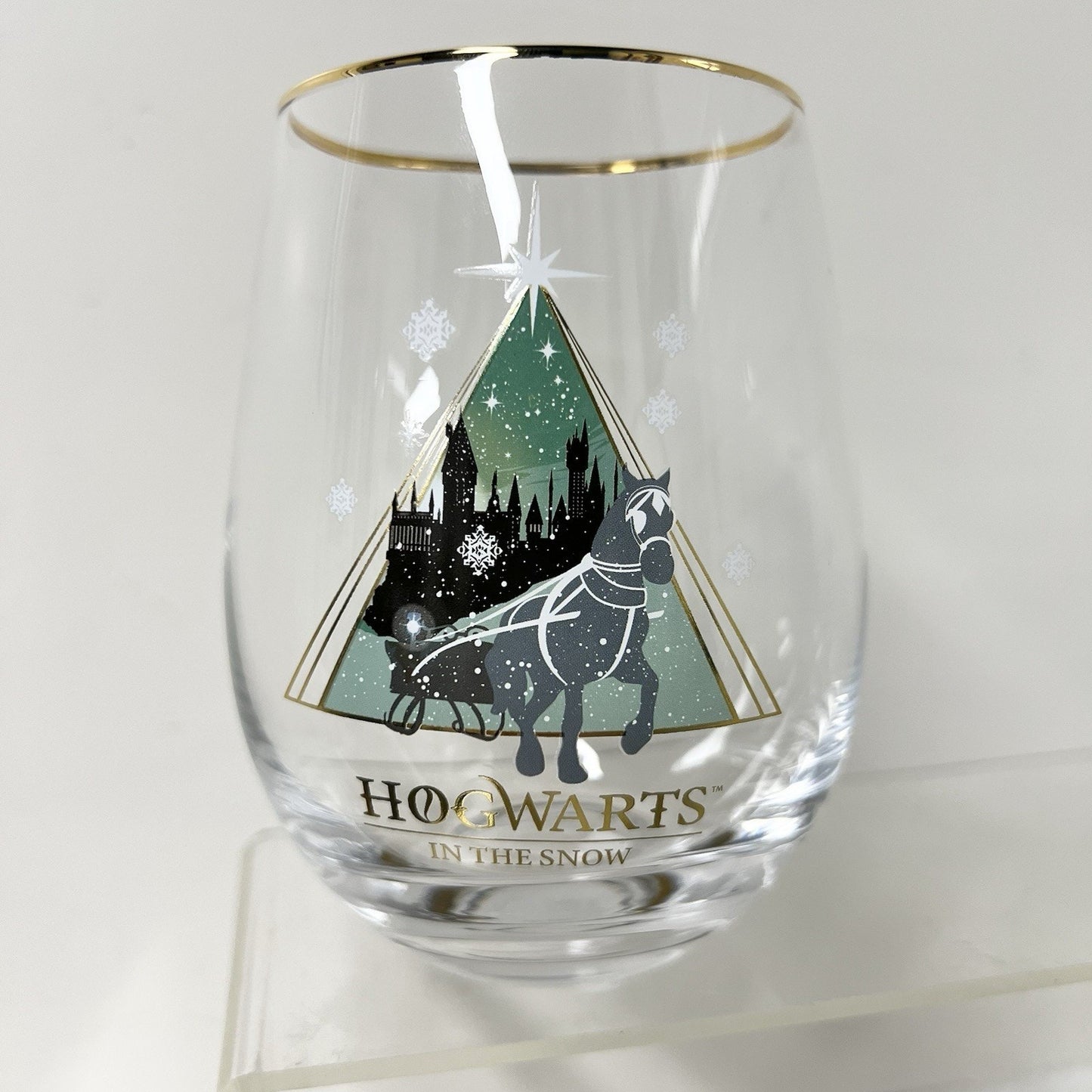 *SOLD OUT JoyJolt Harry Potter Hogwarts For The Holidays Stemless Wine Glass Set
