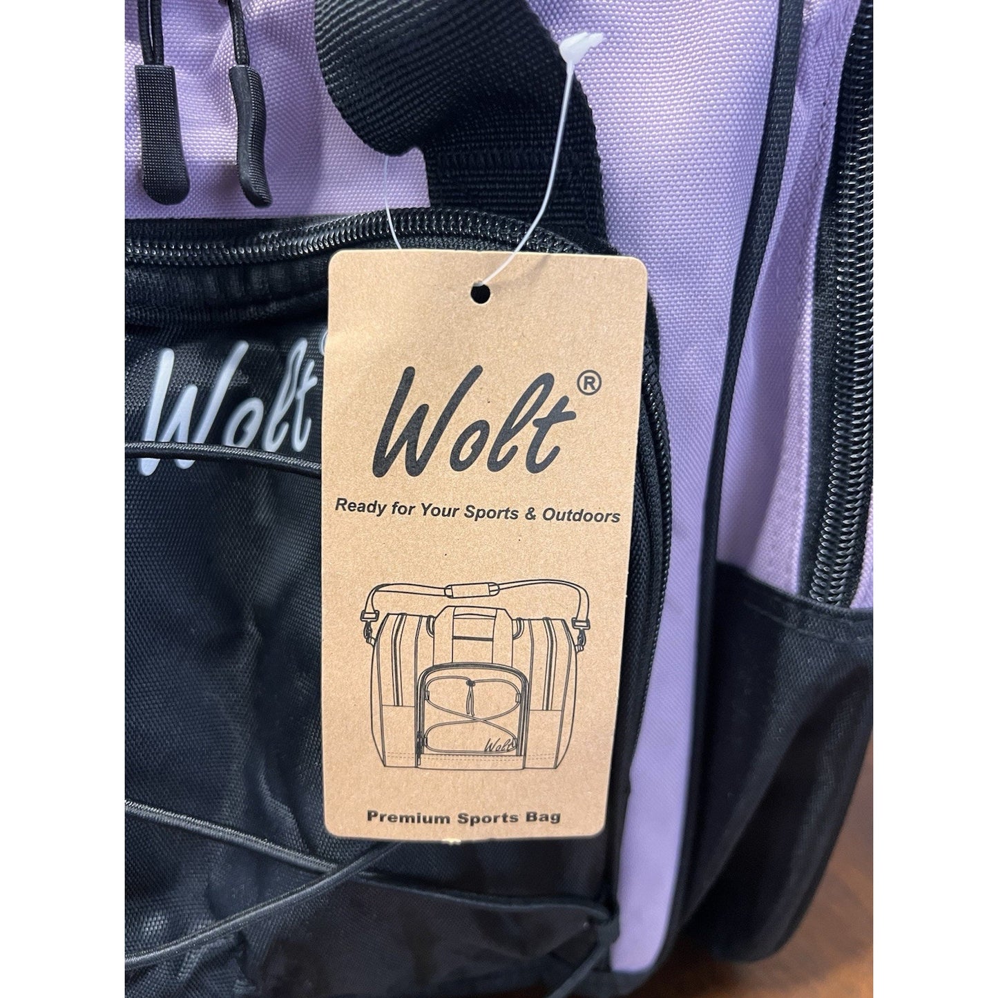 NWT WOLT Iight Pink 4 Pocket Single Ball Bowling Bag