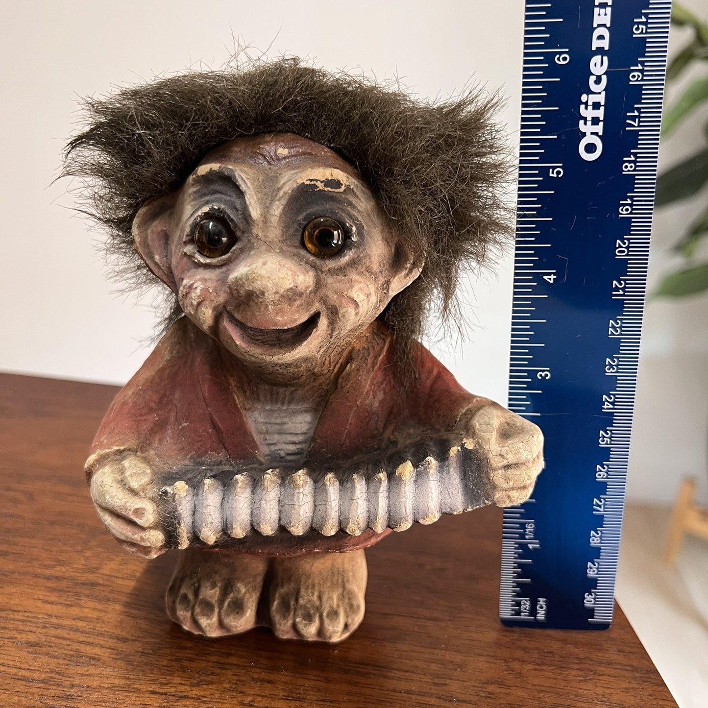 Lot Of 4 Rare Ny Form Troll Doll Handmade Retired Norwegian Collectible Folk Art