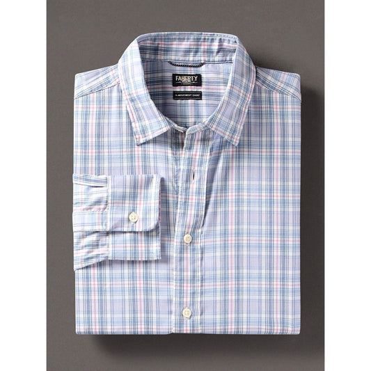 Faherty Reserve Movement Shirt XL Coastal Gingham Plaid Long Sleeve Button Up
