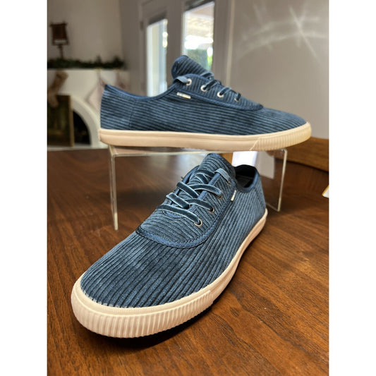 TOMS Women’s Blue Corduroy Lace Up Shoes Size 8