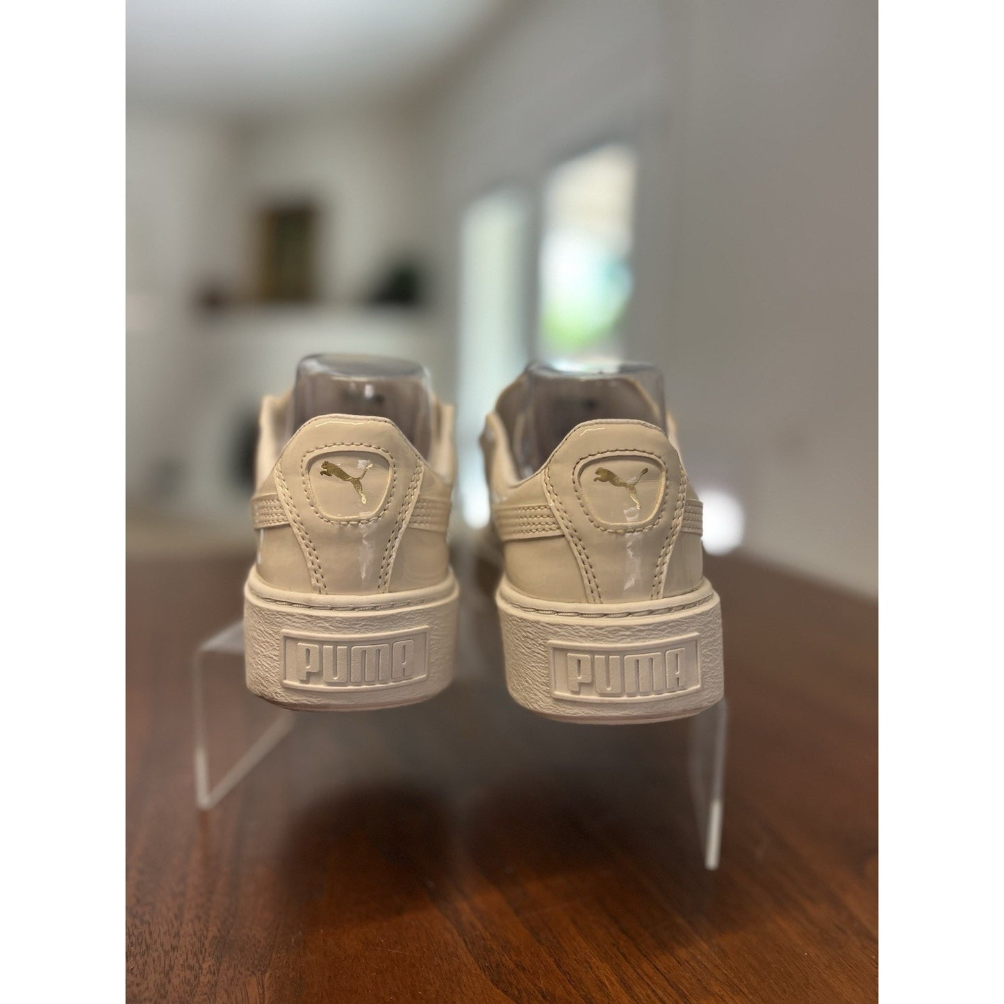 Puma Basket Platform Patent "Oatmeal" (Model: 363314-02) Women’s Size 6