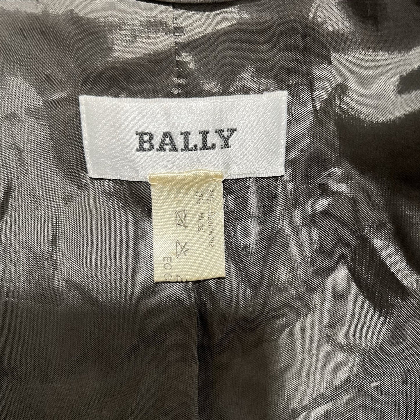Vintage Bally Switzerland Longline Blazer Jacket Women 6 Collarless Minimalist