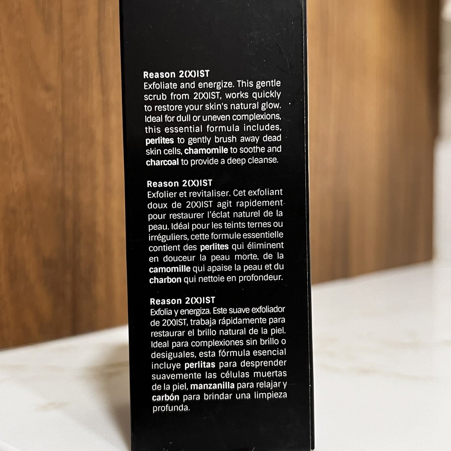 NIB 2(X)IST Exfoliating Facial Scrub for Men Clean Resurface Brighten Stocking
