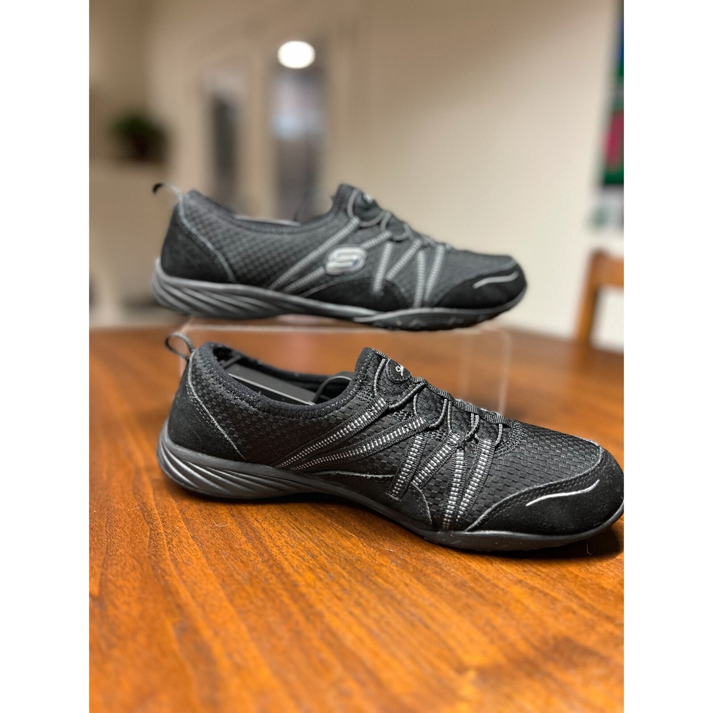 Skechers Women Sz 8 Flex Appeal 3.0 Moving Fast Memory Foam Slip-On Mesh No Lace