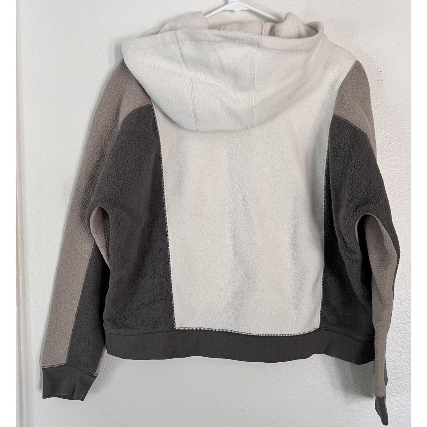 Madewell M Women's MWL Betterfleece Colorblock Full Zip Hoodie Sweatshirt Sherpa