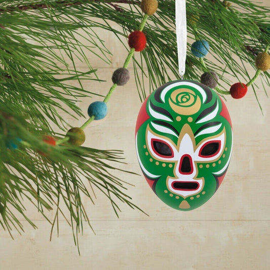 NIB Hallmark Vida Luchador Mexican Wrestling Mask Costume Christmas Ornament