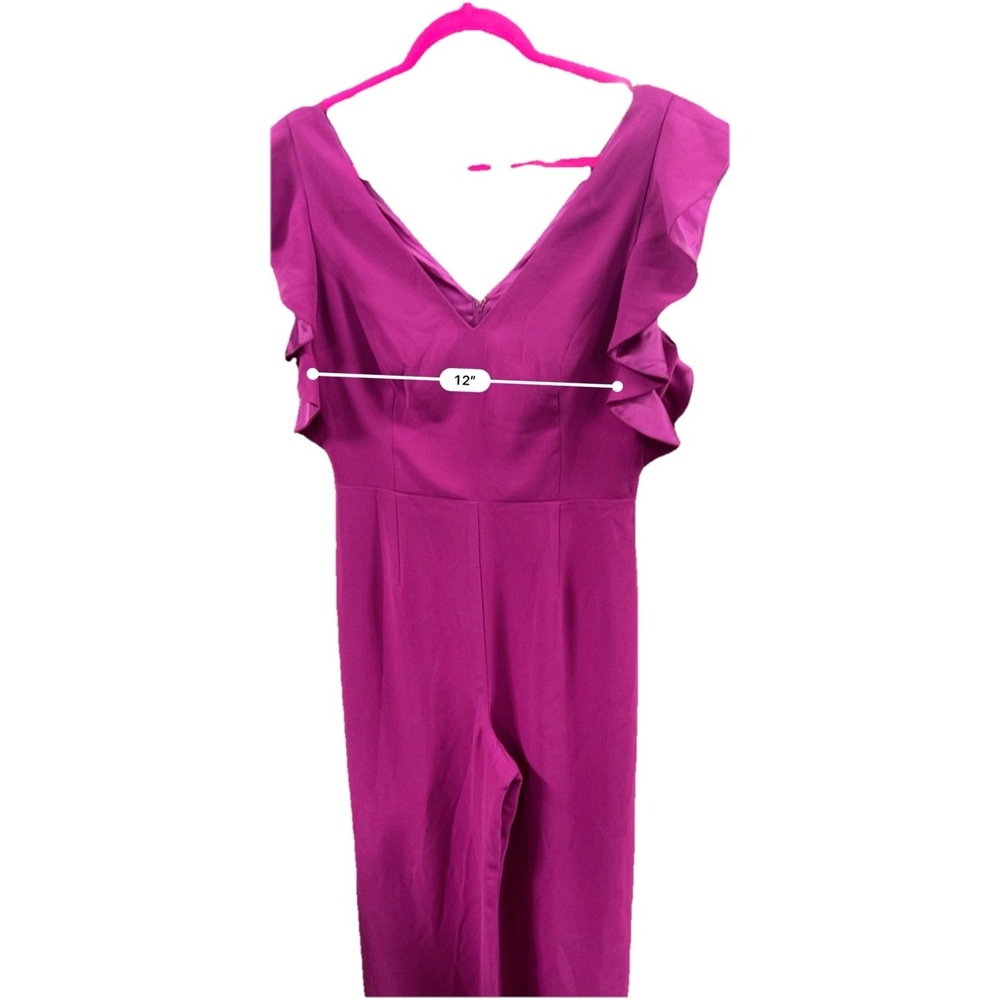 Lilly Pulitzer Kallie Ruffle Jumpsuit Bordeaux Berry Women’s Size 6
