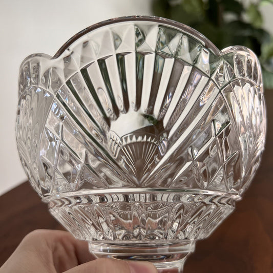 RARE Freedom by Godinger 24% Lead Crystal Irish Candy Dish Vintage Brilliant Cut