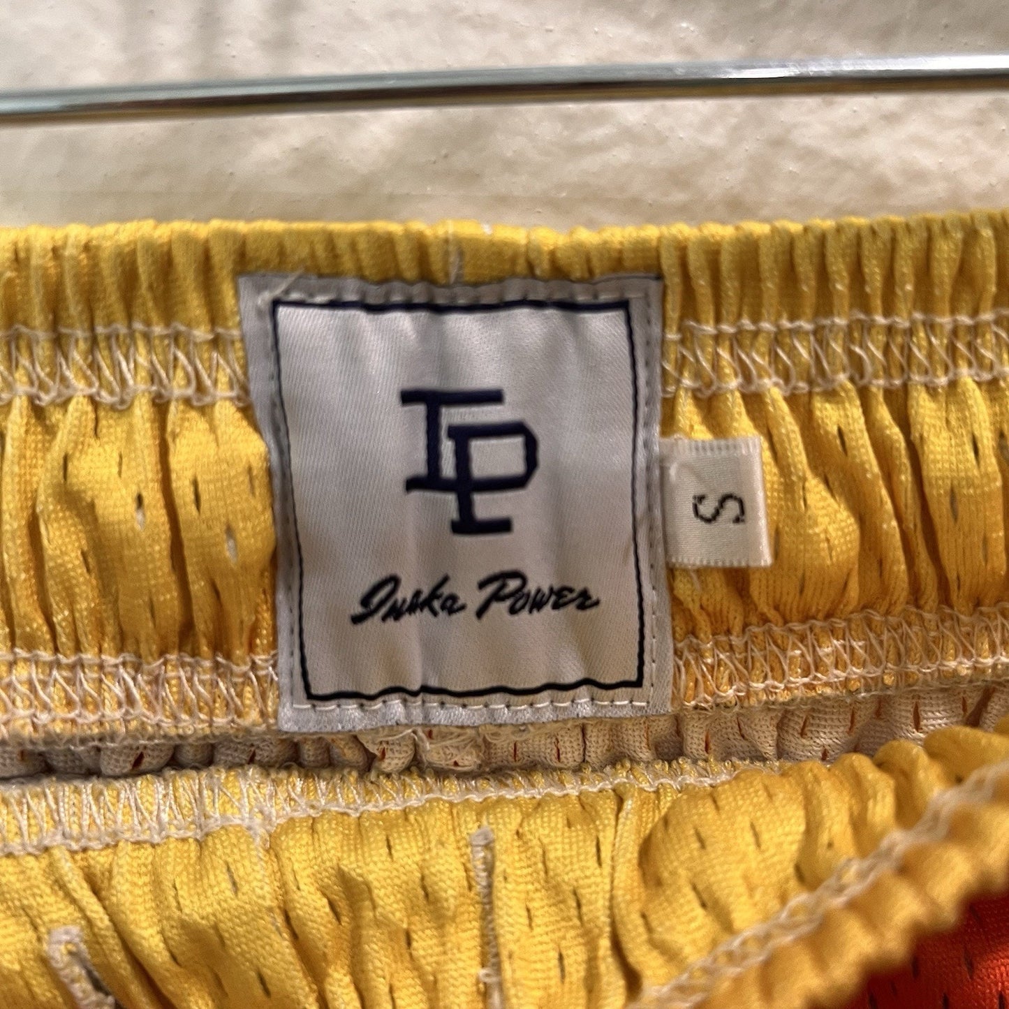 Inaka Power Shorts Mens (S) 25” Mesh Miami Vice Sunset Ombré Streetwear Pockets