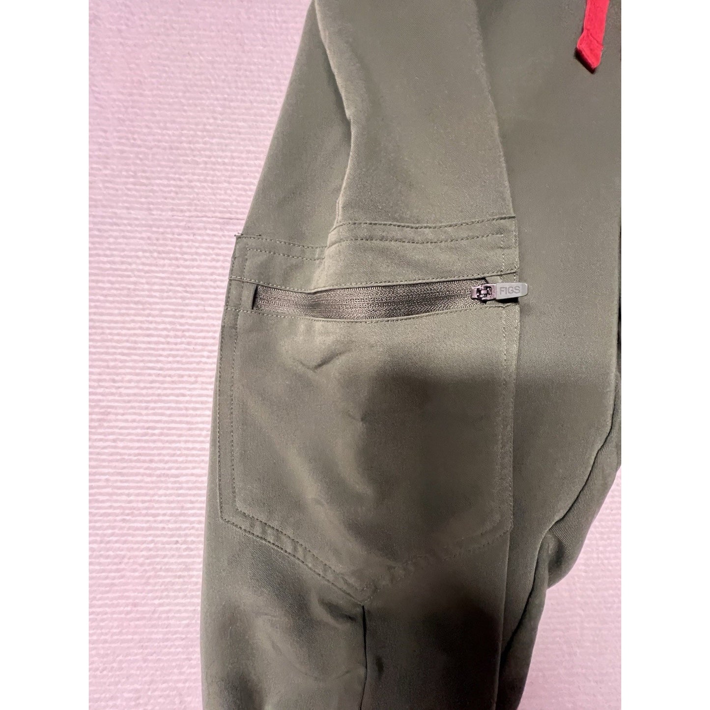 FIGS Zamora Women's Olive Green Scrub Jogger Pants Size S Technical Collection