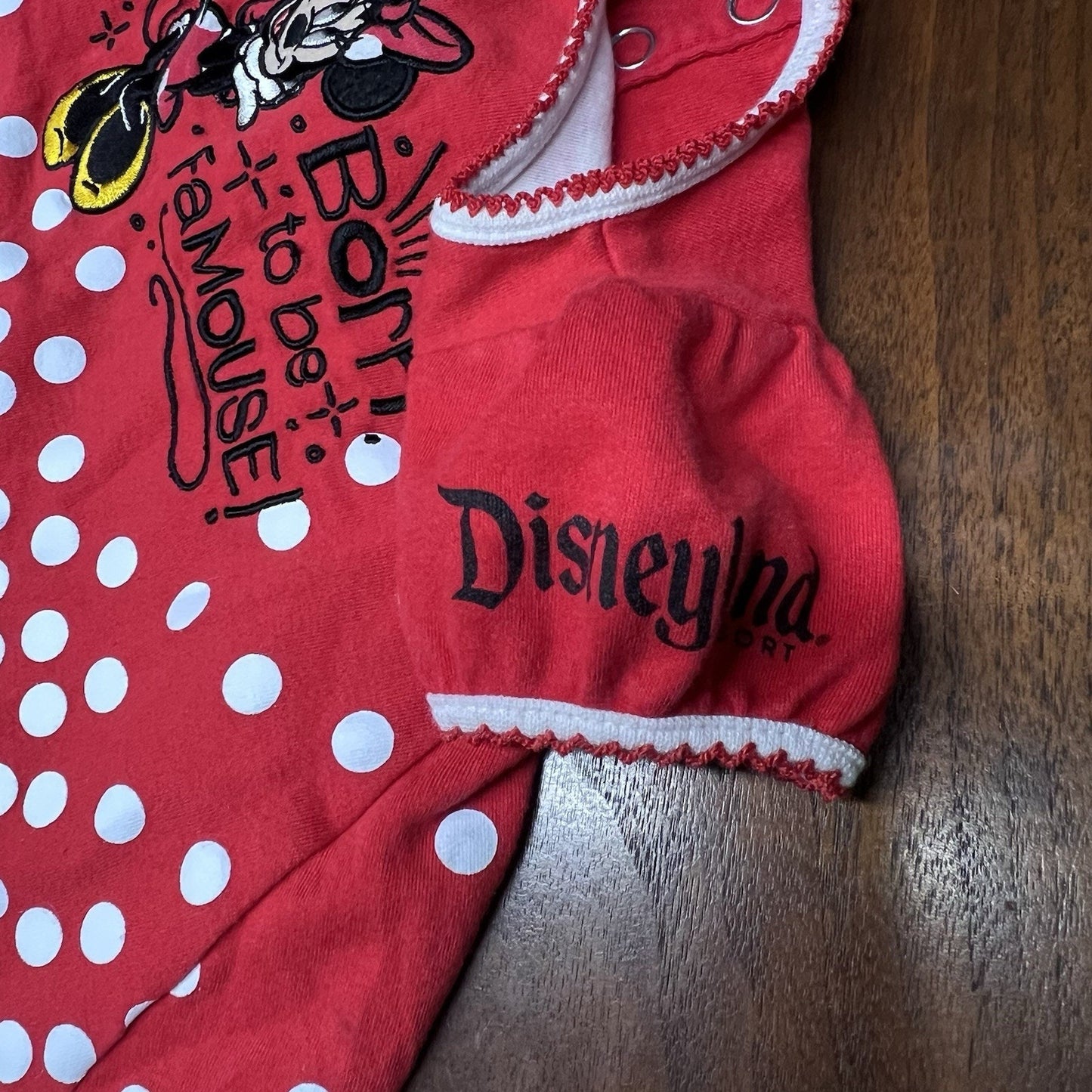 Disney Parks Newborn 3 mo Minnie Mouse Born To Be Famouse Baby Girl Dress