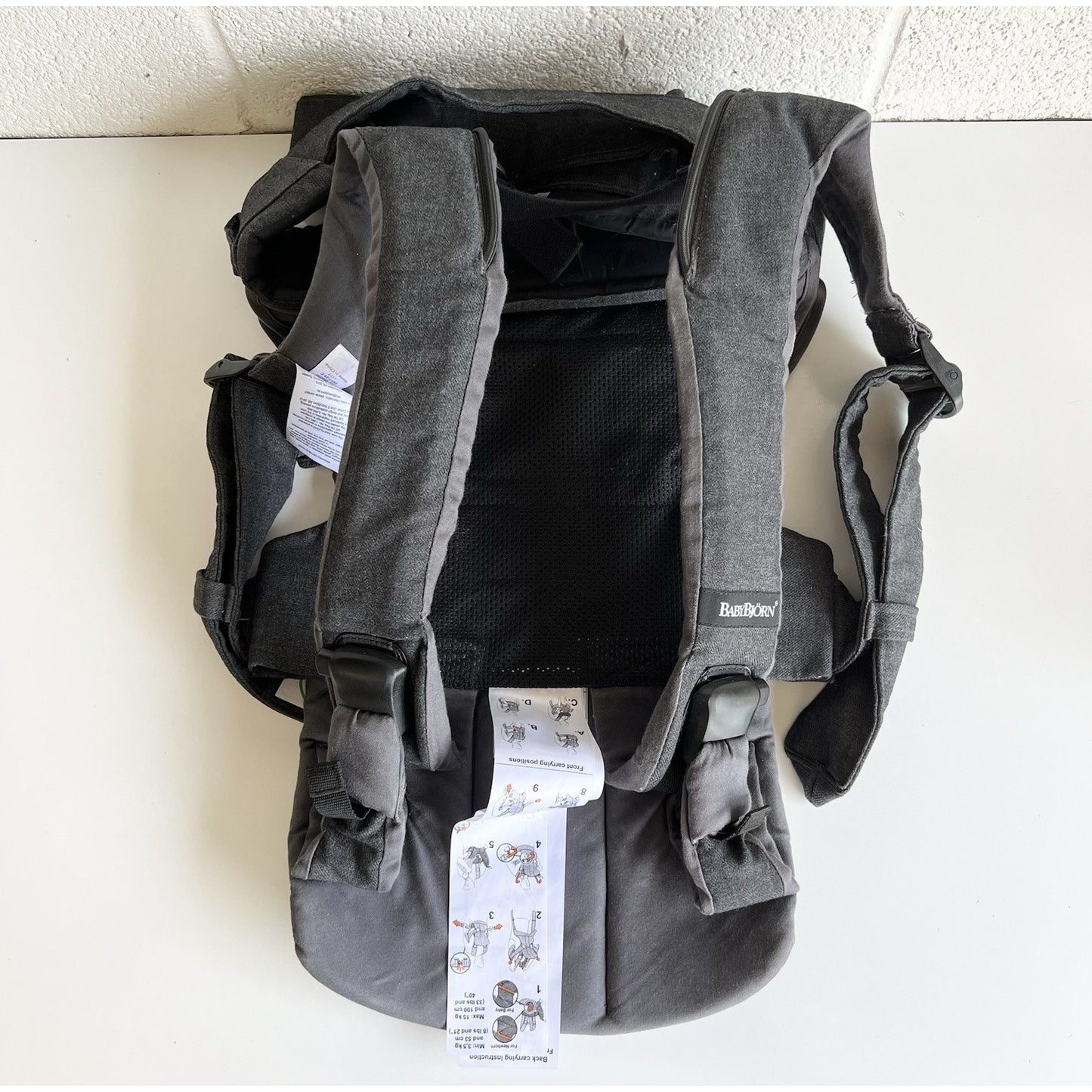 Babybjorn Baby Carrier One Infant To 3, 33 Lbs Denim Dark Grey Cotton Unisex